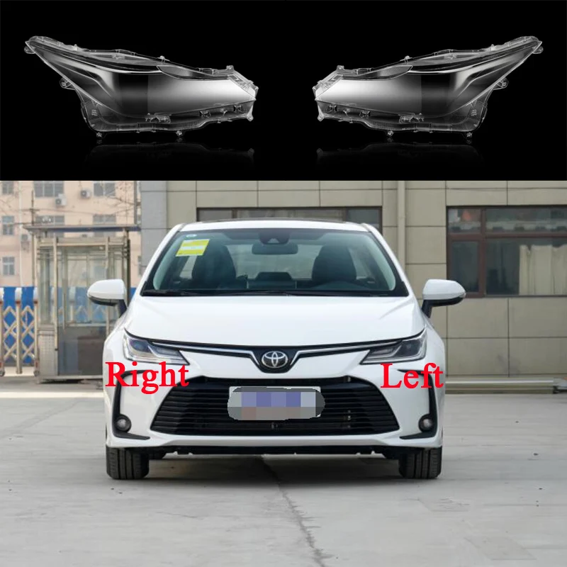 

For Toyota Corolla Car lampshade 2019 2020 2021 Auto Replacement Lens Auto Shell Lampshade Glass Lampcover Lampshade