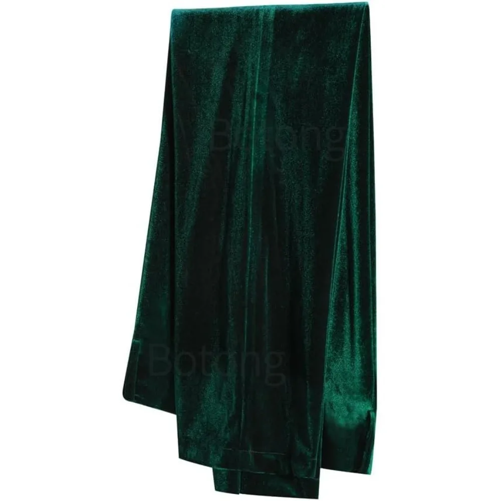 بدلة نسائية مخملية مكونة من قطعتين بدلة عمل مكتبية وطية صدر السترة مزدوجة الصدر وسروال بدلة عمل