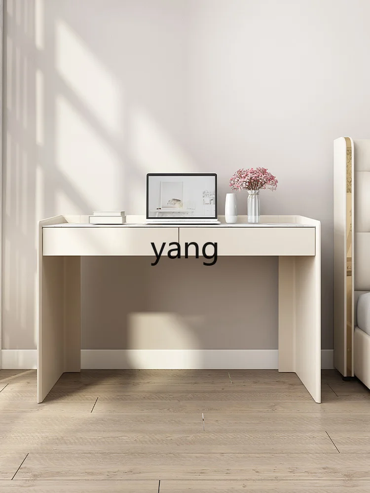 LMM, light luxury modern bedroom rock slab small apartment household computer desk dresser
