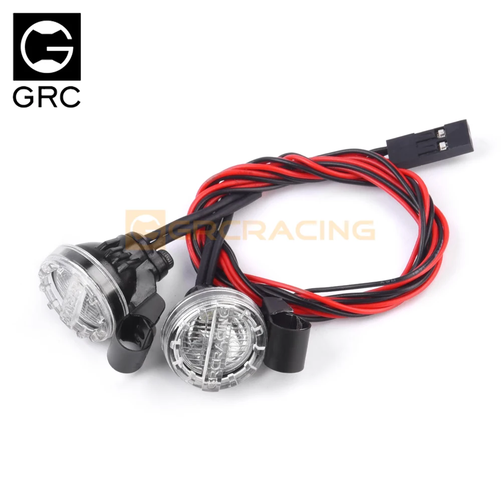 Faro rotondo GRC da 16 mm faro fuoristrada adatto per veicolo telecomandato RC 1:10 TRX-4 TRX-6 SCX10 90046