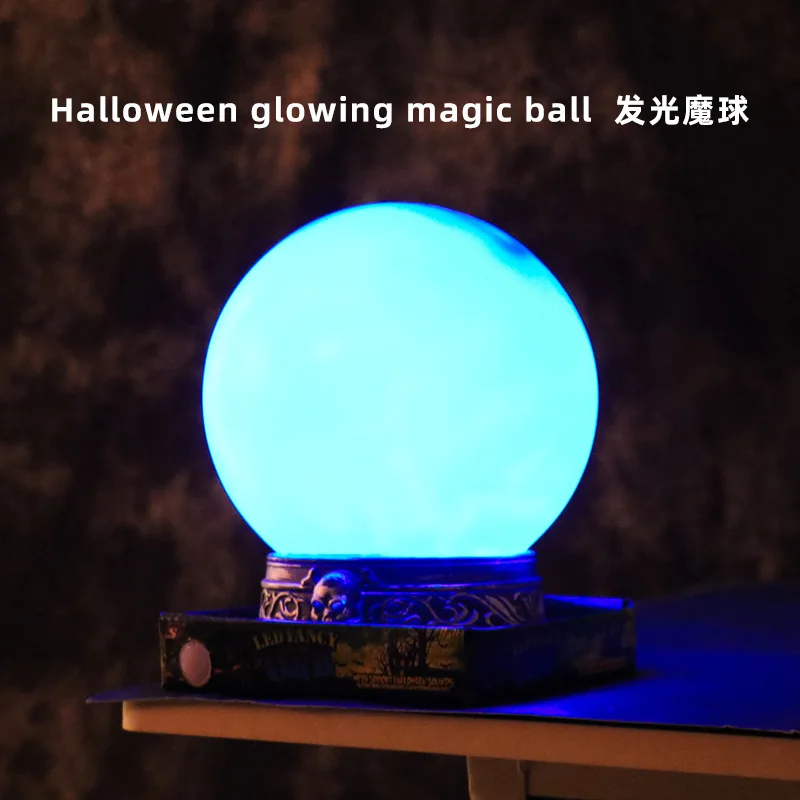 

Halloween Electric Motion Sensor Magic Ball Glow Decor Haunted House Prop