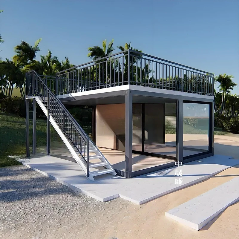 

Rural self-built steel structure villa movable container movable board house refined decoration scenic B & B integrated house