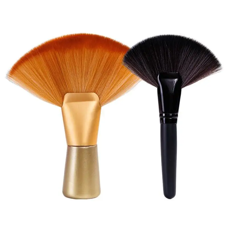 Fan-Shaped Barber Neck Duster Brush, Soft Bristle Hair Cutting Cleaning Brush, Professional Salon Hairdressing Tool