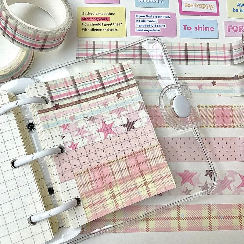 MINKYS 6 teile/los Rosa Braun Dekorative Klebeband Niedlichen Cartoon Kreative Washi Klebeband Schule Schreibwaren – Detail 6