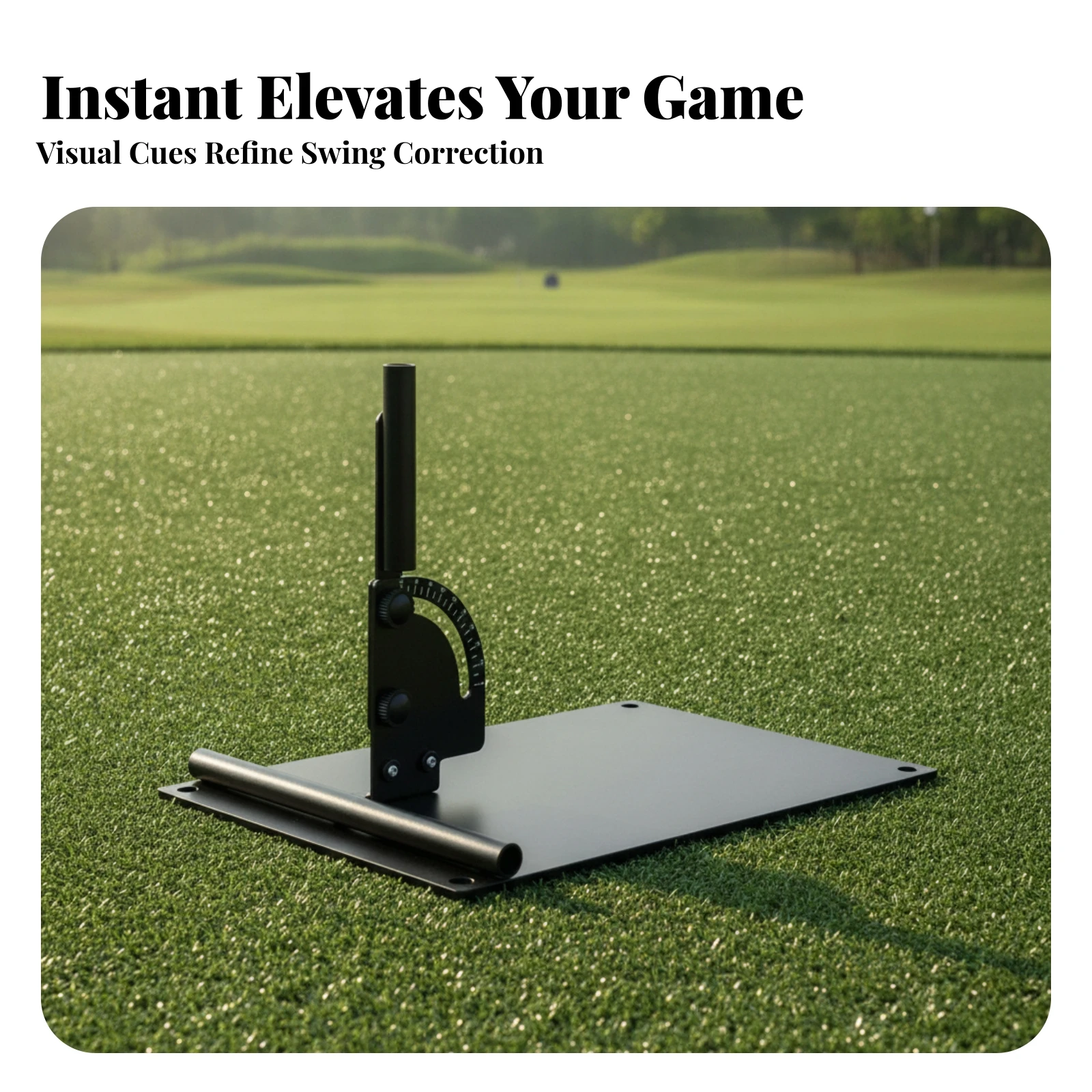Golf Swing Training Base Long-Lasting Golf Practice Base Plate Compact Versatile for Golfers, Driving Range, Home