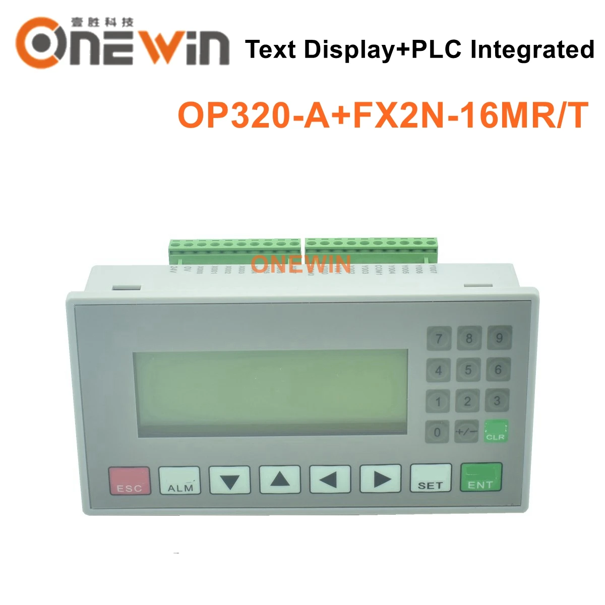 

OP320-A Text Display PLC All In One With Programmable Controller Integrated FX2N-16MT FX2N-16MR