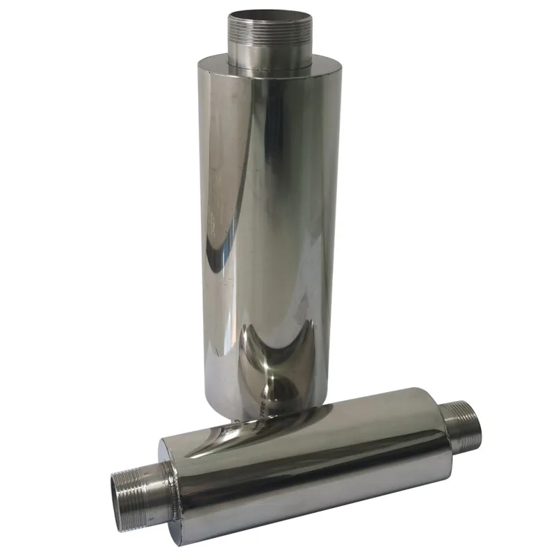 88mm 3.5 Inch External Thread Stainless Steel Silencer Muffler For Air Blower High Pressure Blower Vacuum Pump Vortex Air Pump