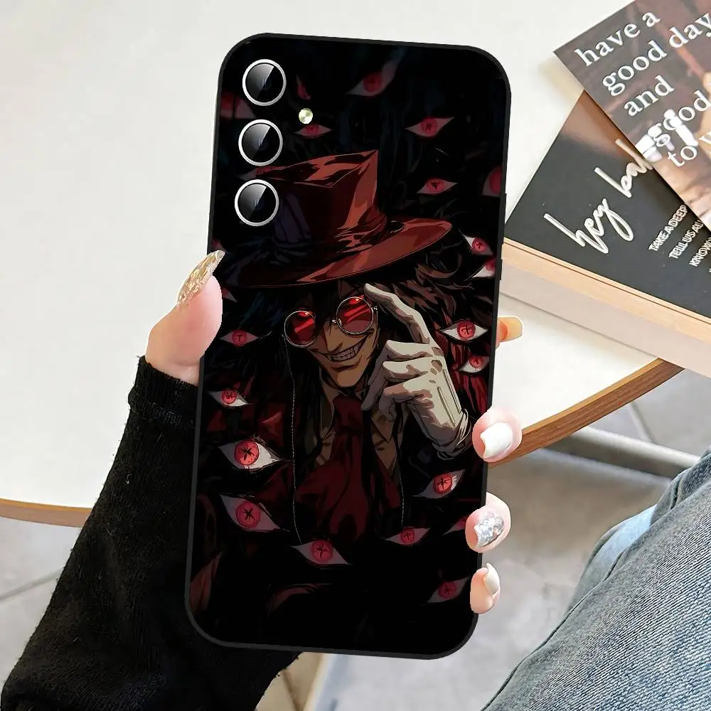 Чехол для телефона Anime H-Hellsings Samsung S24 S25 S22 S30 Note20 Lite Ultra 5G Plus FE черный