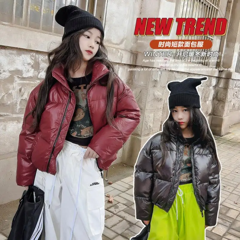 

Girl Thicker Down Jacket Winter New Solid White Duck Down Outerwear Kids Fashion Outerwear Tops Down Coats Wz1260