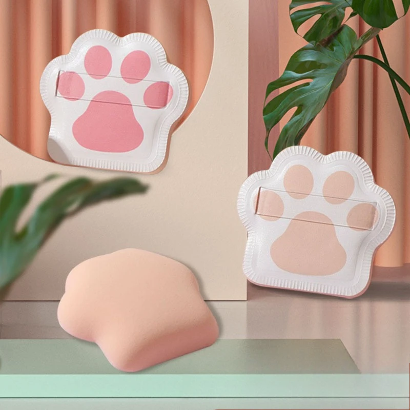 Soft Powder Sponges Puffs Foundation Cream Cushion Puff Cat Claw Shape Makeup Sponge Air Cushion Beauty Cosmetics Tools Portable