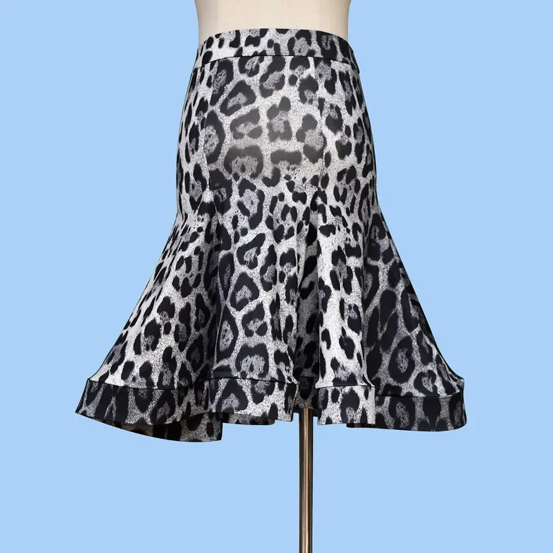Women Latin Dance Skirts Ballroom Rumba Samba Tassels Dancewear Adult Training Stage Performance Fishbone Skirt Costumes