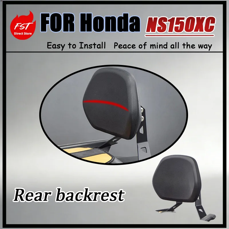 For Honda NS150XC SoftRear Seat Support Small Backrest Original Vehicle Mounting Points Direct Installation No Drilling Required