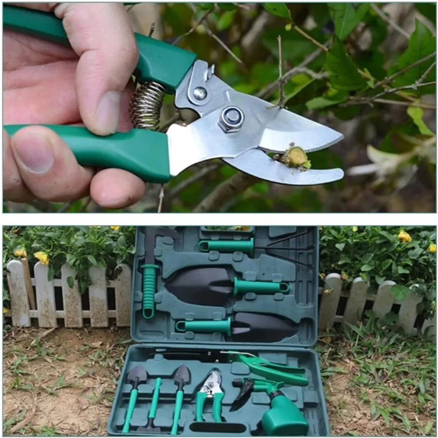 Top-Quality, Durable, and Comfortable Complete 10 Piece Essential Garden Tools Set with Ergonomic Handle - Gadgets for Gardening