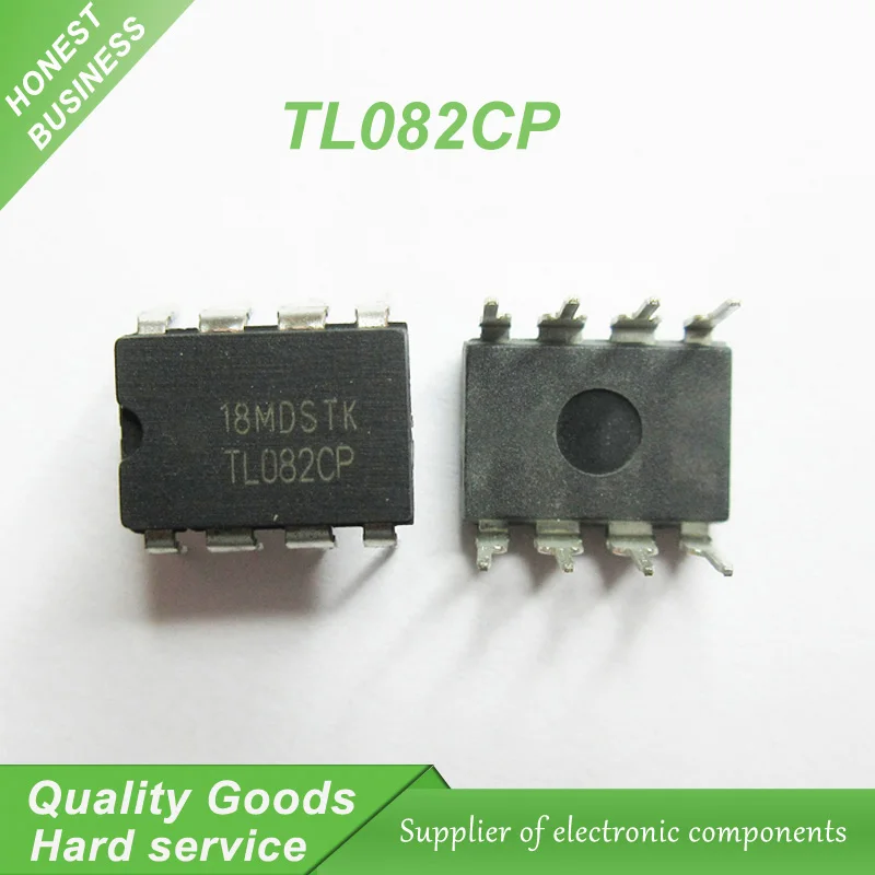 10 pz TL082CP TL082 TL082C DIP-8 amplificatori operazionali-Op amp JFET Input Low NoiseC nuovo originale