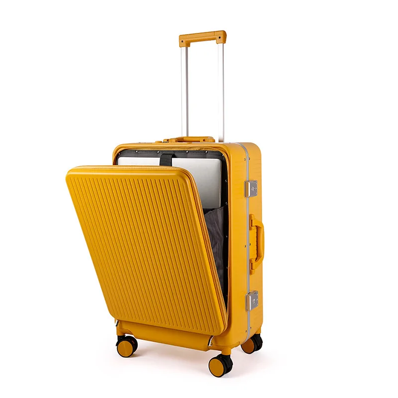 Nieuwe Aluminium Frame Voor Opening Grote Capaciteit Trolley Case G974