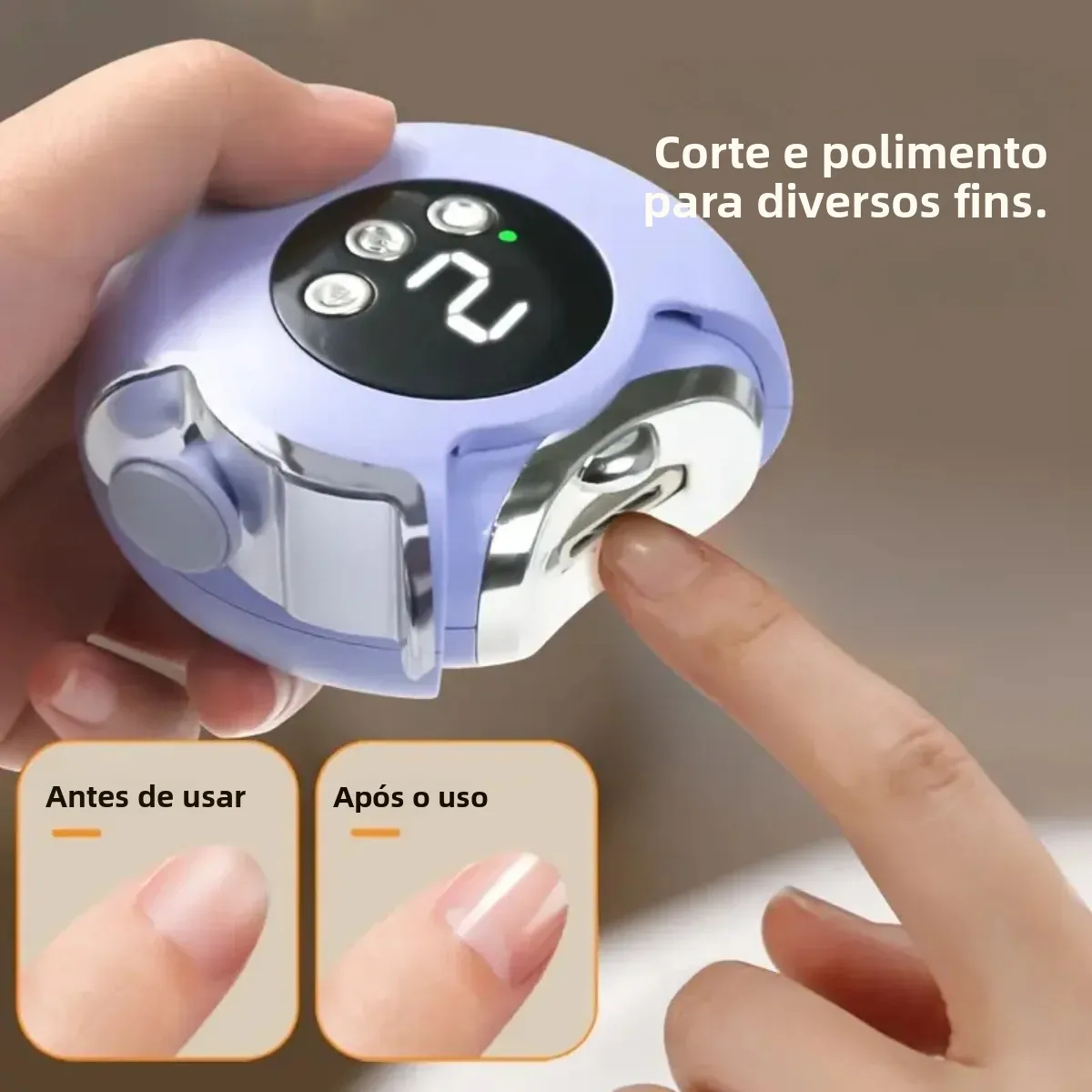 3 em 1 cortador de unhas elétrico para bebê adulto cortador de unhas automático com luz aparador de unhas cortador manicure polimento