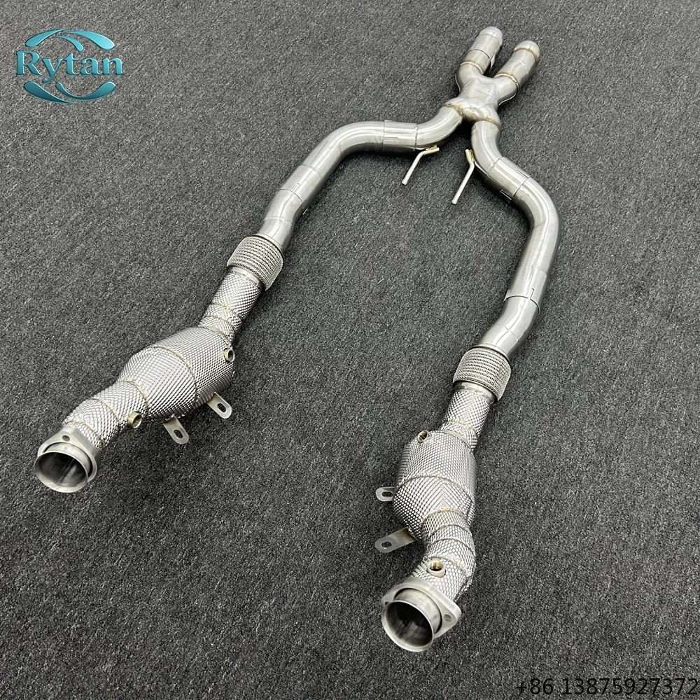 

Выхлопная система Rytan из нержавеющей стали с прямыми трубами Valvetronic и даунпайпом для S63 W222 200 Cell