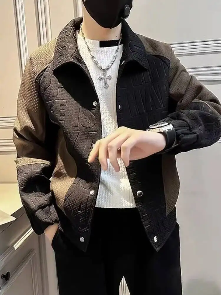 سترة رجالية معطف 2025 الخريف الشتاء سترة سليم صالح بياقة سترة سترة سترة نمط العصرية ملابس خارجية متعددة الاستخدامات #6