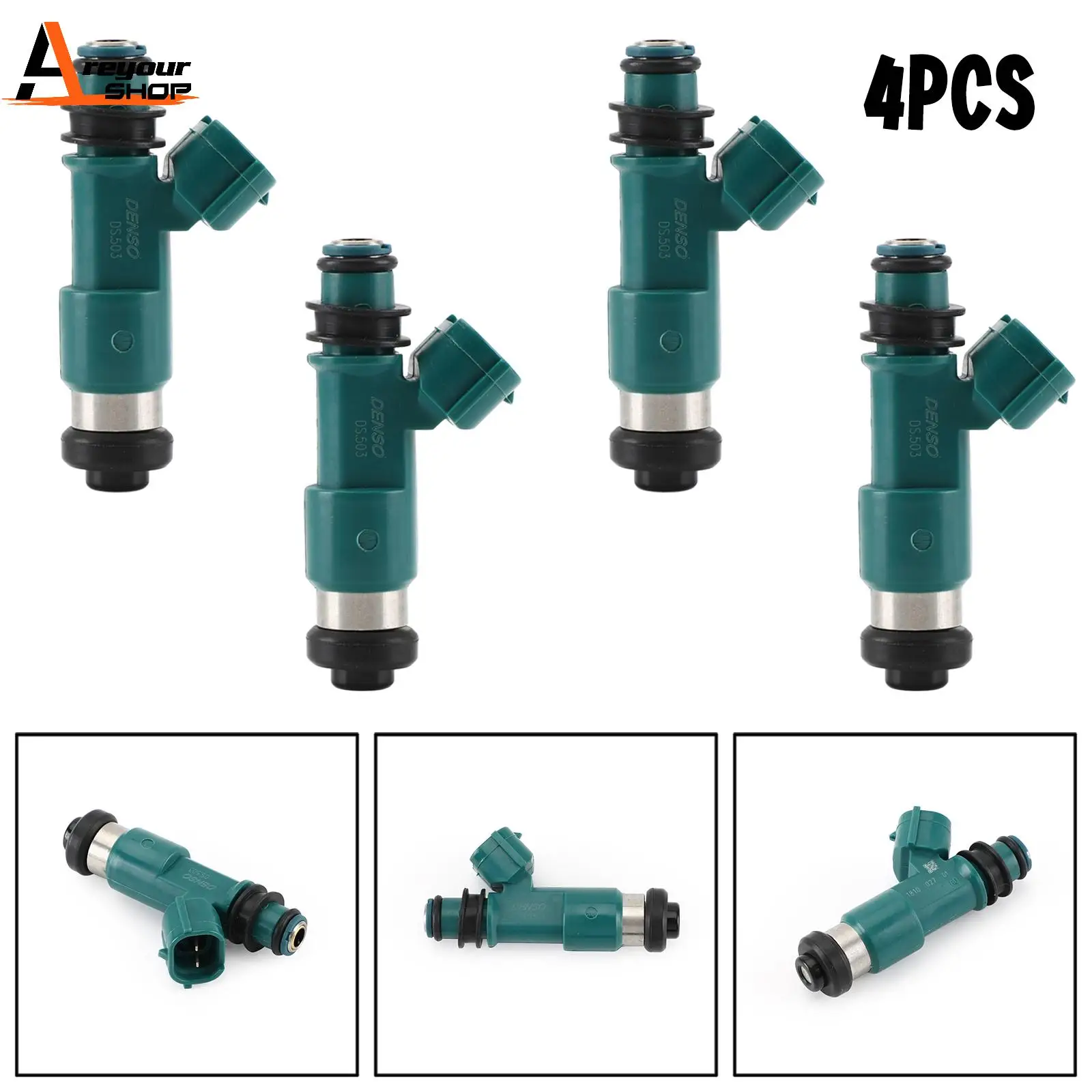 Areyourshop 4pcs Fuel Injectors fit For Suzuki SX4 2.0L 2007 2008 2009 2010 15710-65J00 Car Auto Part