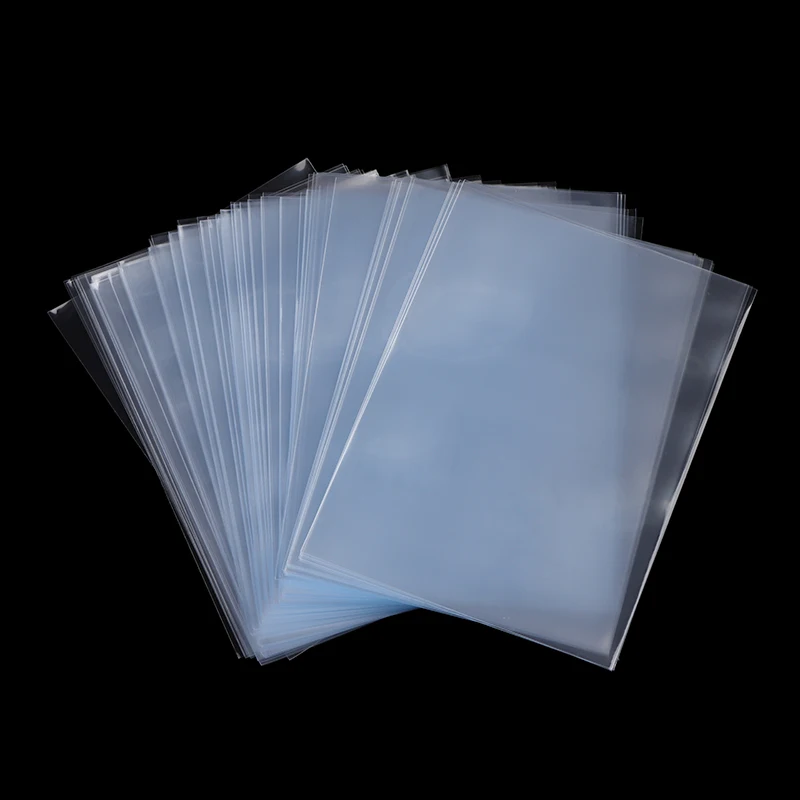 100pcs Clear Card Sleeve Perfect Fit Card Sleeve Card Protector Perfect Size Magic Inner Card Sleeves 65x90mm