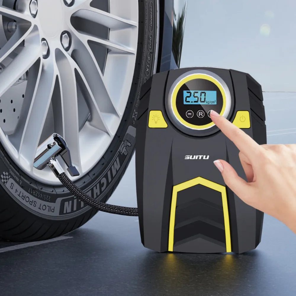 

Портативный насос для автомобильных шин Fast Inflation Anywhere с широким удобным насосом для легкой в использовании шины