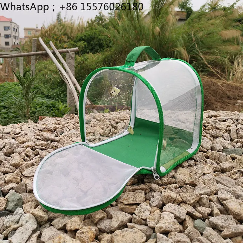 Transparent Insect Cage Butterfly Raising Observation Box Toys Children's Wild Breathable Yarn