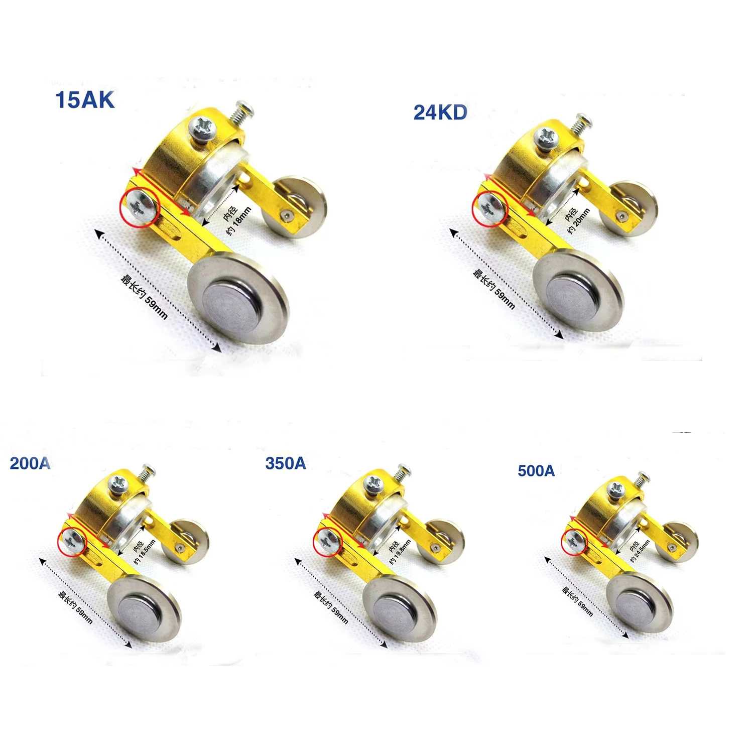 Rueda de guía de soldadura Mig Mag para antorcha 15AK 24KD 200A 350A 500A