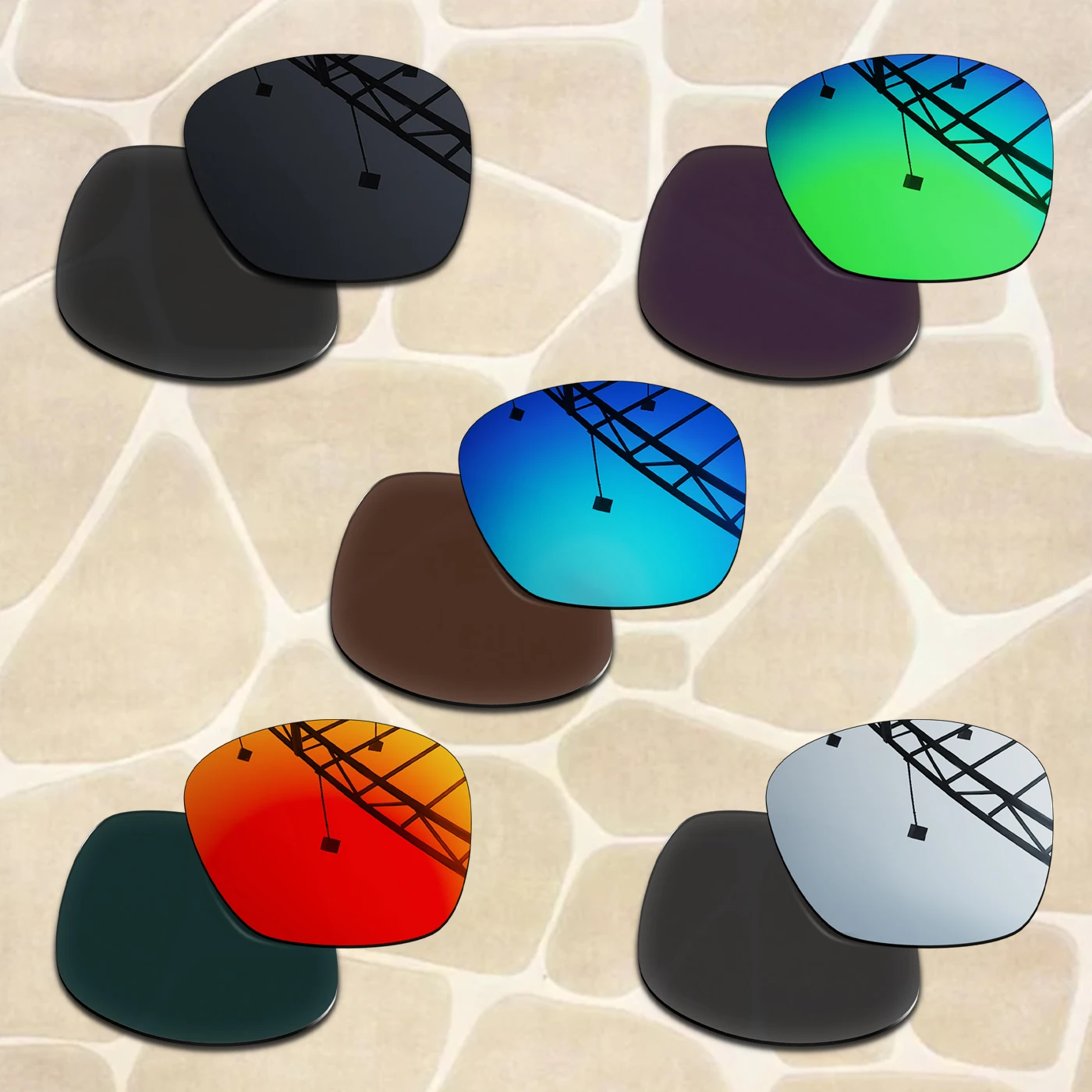 Replacement Lenses Compatible With Oakley Masseter OO9486 60mm Sunglass Frame