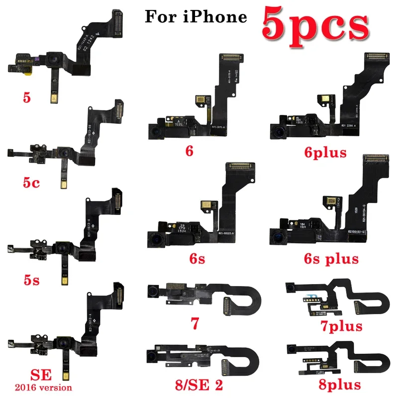 

5pcs/lot Proximity Sensor Flex Cable For iPhone 5 5s 5c 6 6s 7 8 Plus X XR XS MAX Front Camera FlexCable Facing Camera Assembly