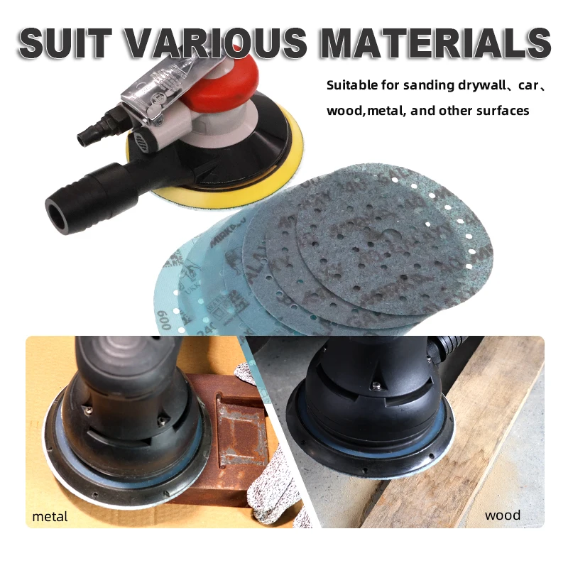6 Inch Mirka Galaxy Autonet Abralon Mixed Sandpaper Assorted Grits 6/31 Pcs Hook and Loop for Auto Body Repair Orbital Sander