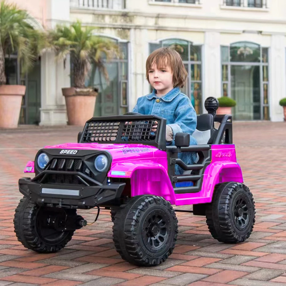 Coche de paseo de 12 V, coche eléctrico para niños, juguetes de montar para niños con control remoto/balançoire/regalo increíble para niños/niñas de 3 a 6 años