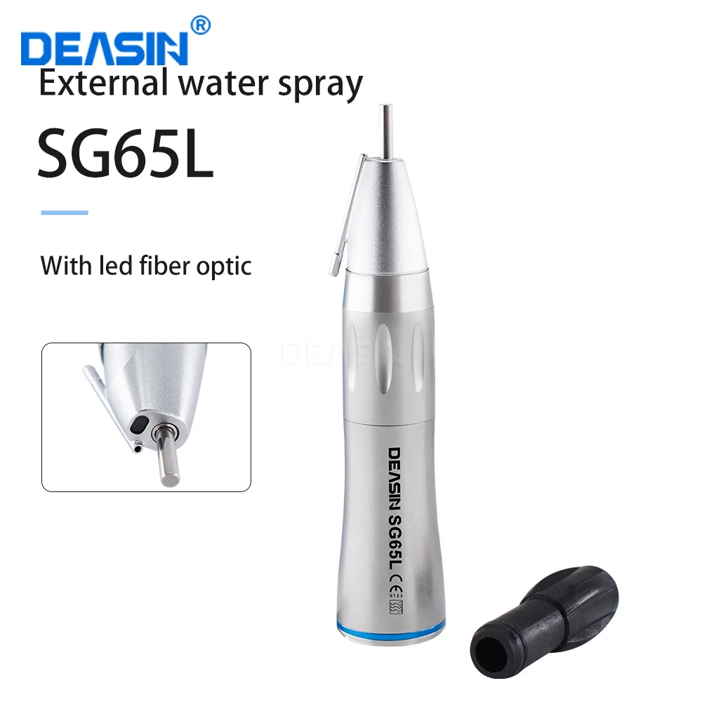 

Dental Fiber optic surgical straight handpiece SG65L 1:1 blue ring with external Irrigation for dental implant micromotor