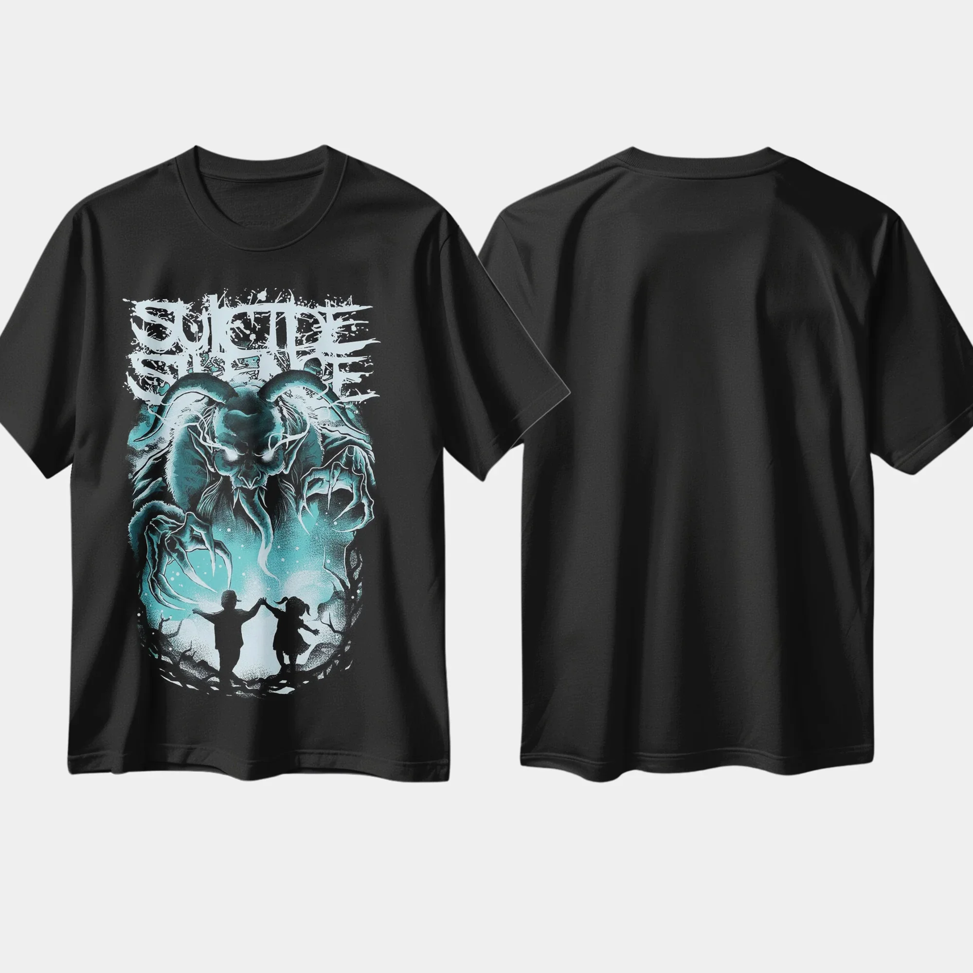 المعادن الفرقة تي شيرت الانتحار الصمت الأمريكية الفرقة روك هدية القطن جولة الرقبة الرجال النساء تيز قصيرة الأكمام