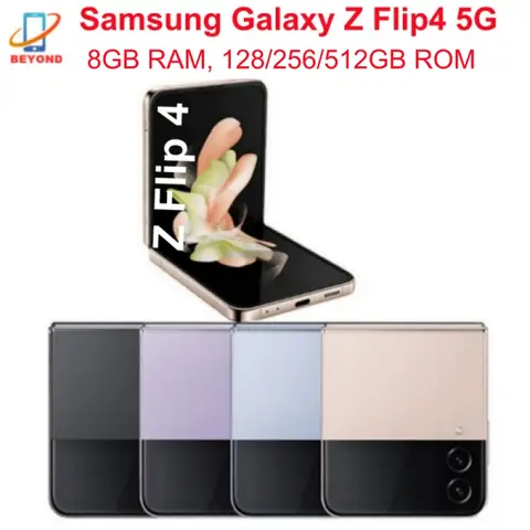 Samsung Galaxy Z Flip 4 Flip4 5G F721 F721U1 F721B 6.7" 8GB 128/256/512GB NFC Snapdragon Foldable Original 99% New Cell Phone