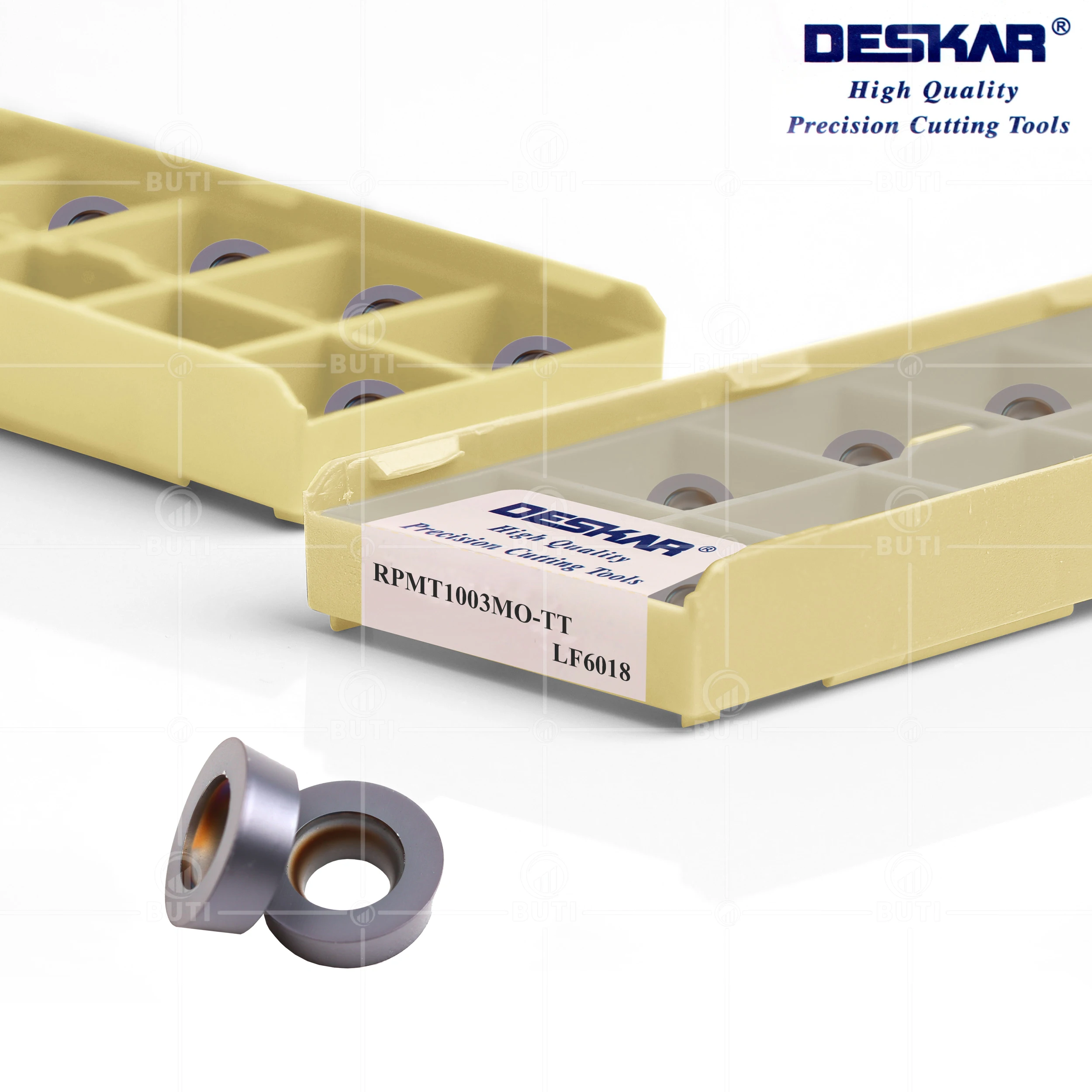 DESKAR 100% Original RPMT1003MO-TT RPMT08T2MOE-JS LF6018 Milling Cutting Carbide Inserts Mill Turning Tools For Stainless Steel