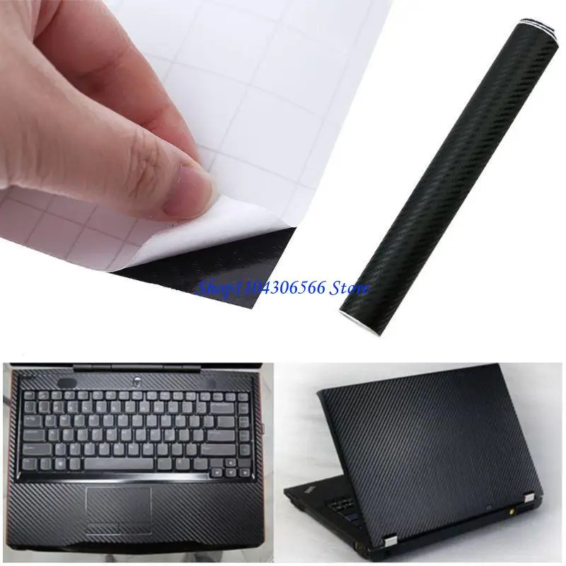 

02DD 3D Carbon Fiber Car Stickers Roll Film Wrap DIY Car Motorcycle Styling Decoration Vinyl Decal Laptop Skin Phone Cover