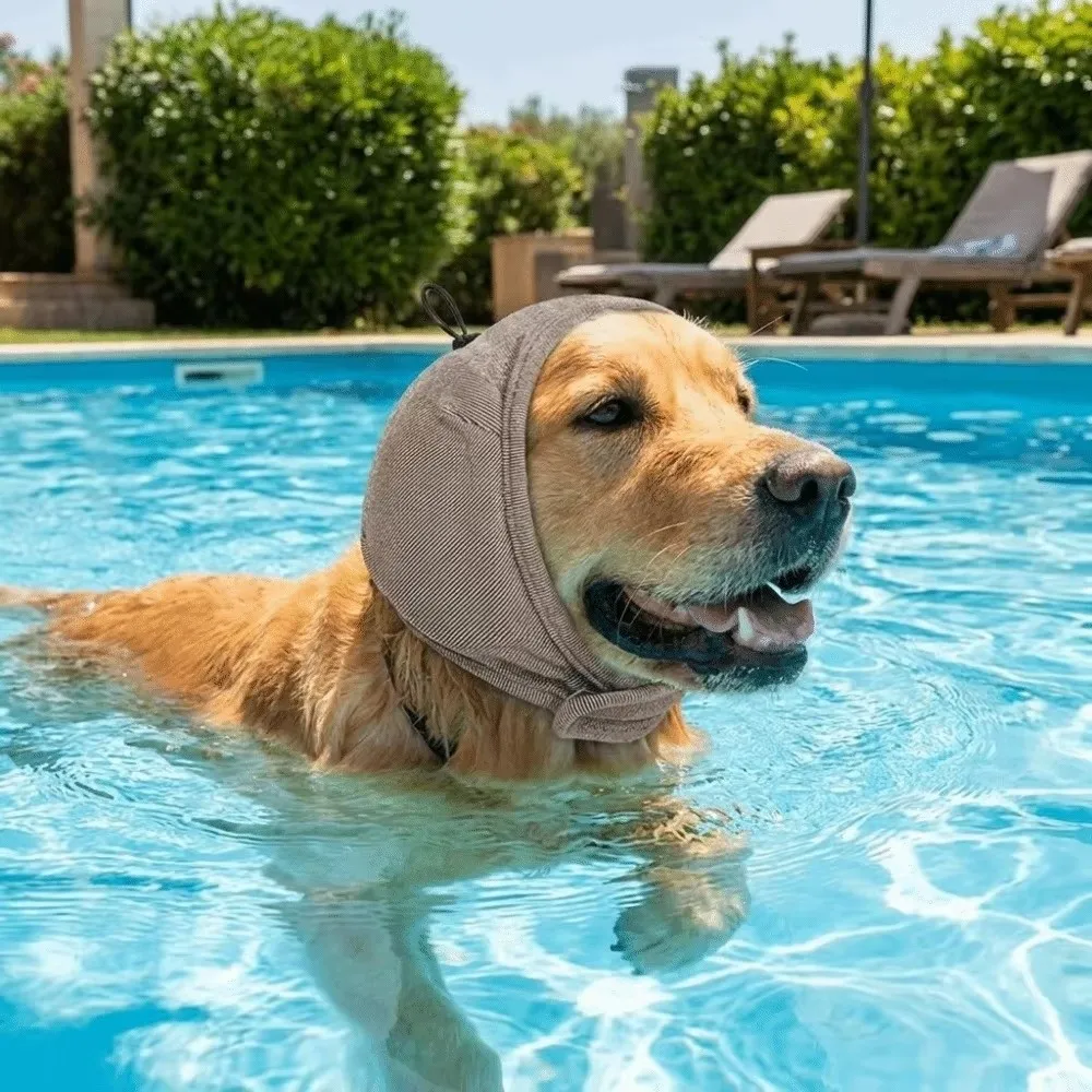 Elastic Dog Calming Earmuff Adjustable Anxiety Relief Dog Anti-scare Scarf Lightning Protection Noise Cancelling Dog Ear Cover