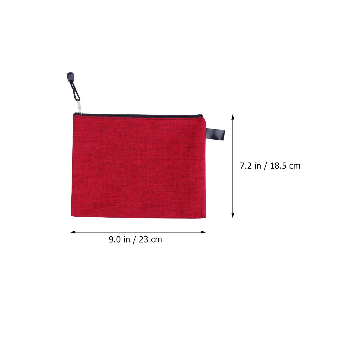 10Pcs Oxford Cloth File Zipper Bag Waterproof Portable Document Holder A5 Random Office Storage