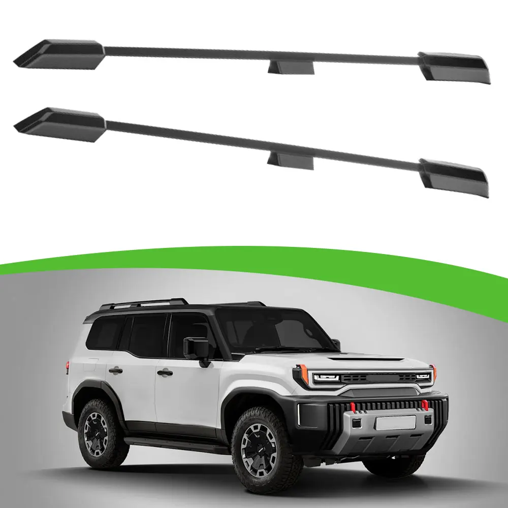 2Pcs Fit for Toyota Land Crusier Prado J250 LC250 2024 2025 Top Side Rail Bar Roof Rail Rack Luggage rack