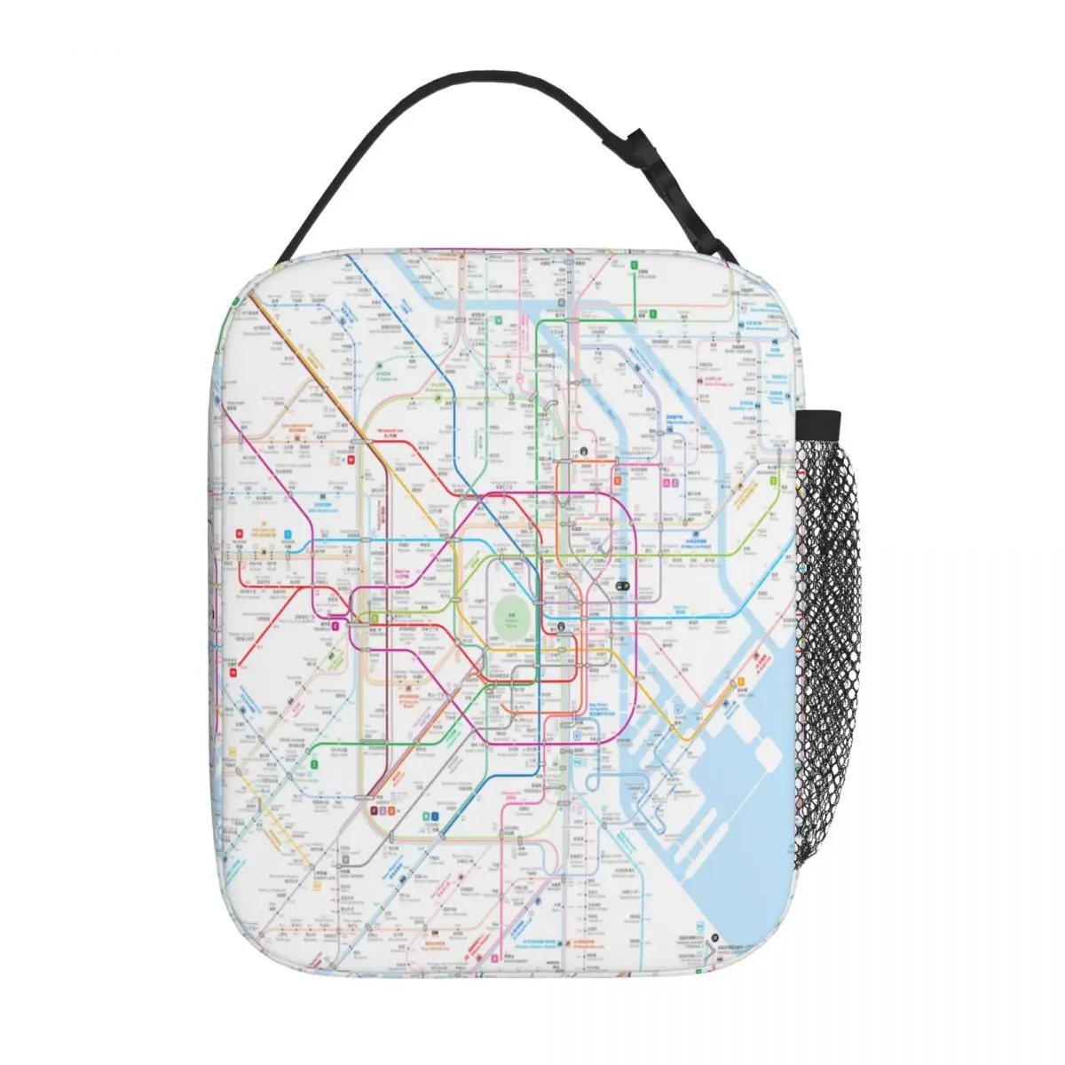 Bestselling Tokyo Metro Map Shoulder Style Reusable Lunch Bag Park Picnic Lunch Bag