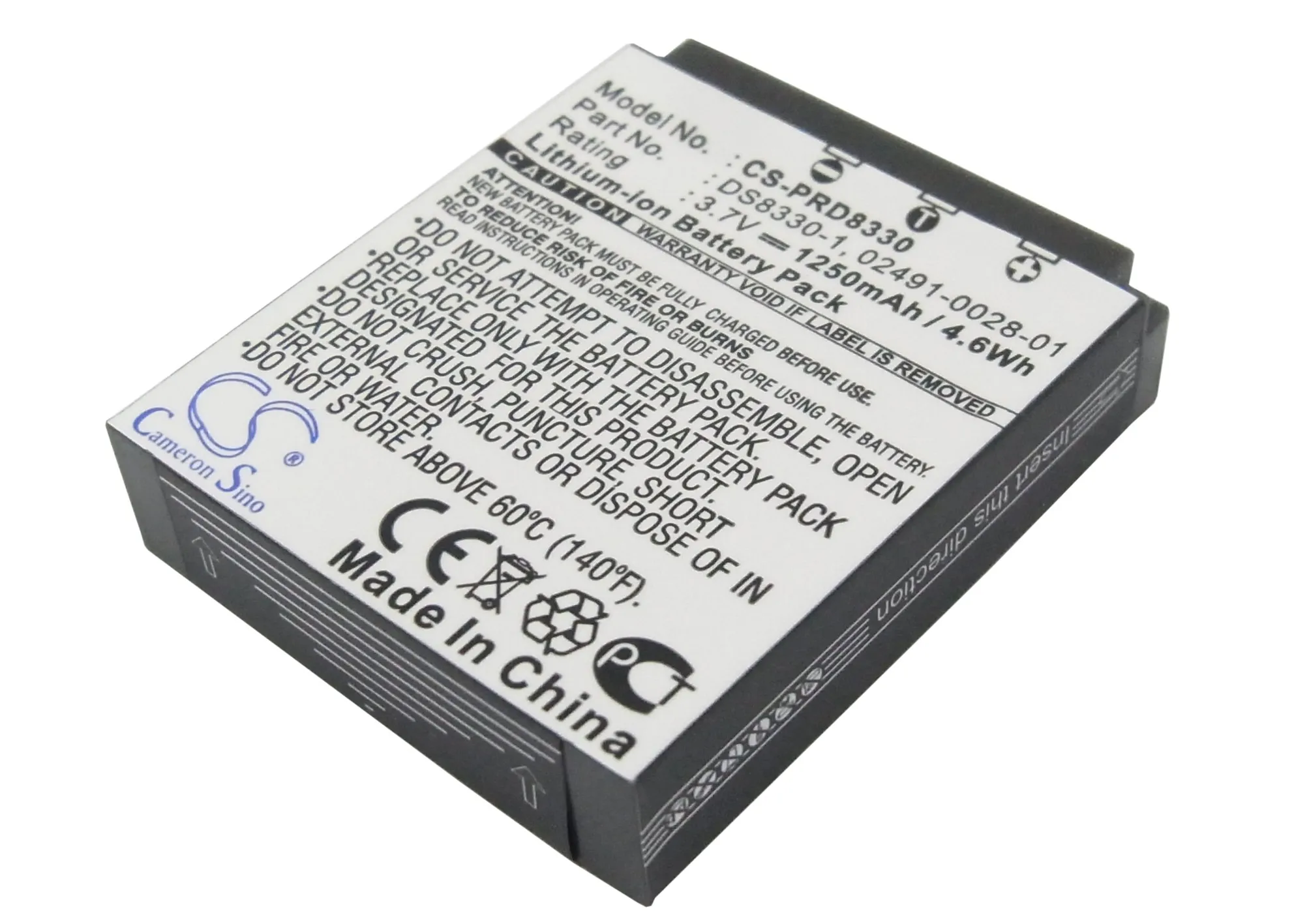 1250mAh Battery for Rollei Compactline 150,Prego 8330, Prego DP8300,Prego DP8330, RCP-7430XW, RCP-8427XW, RCP-8527X