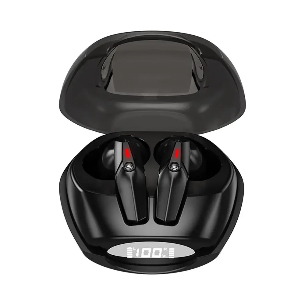 J09 Wireless Earbuds Gaming Ear Buds With Power Display Charging Case Noise Canceling Headphones For Sports Laptop Computer