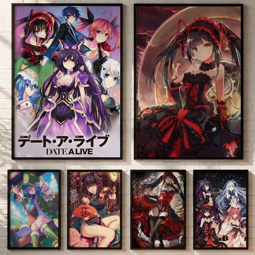 Date A Live Anime TV Poster HD poster wall art self-stick no-residue for home cafe office great gift