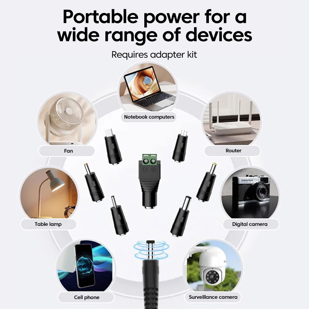 100W USB C To DC Power Boost Cable Type C To DC 5V/9V/12V/15V/20V Boost Converter Adjustable Voltage TypeC Cable For Wifi Router