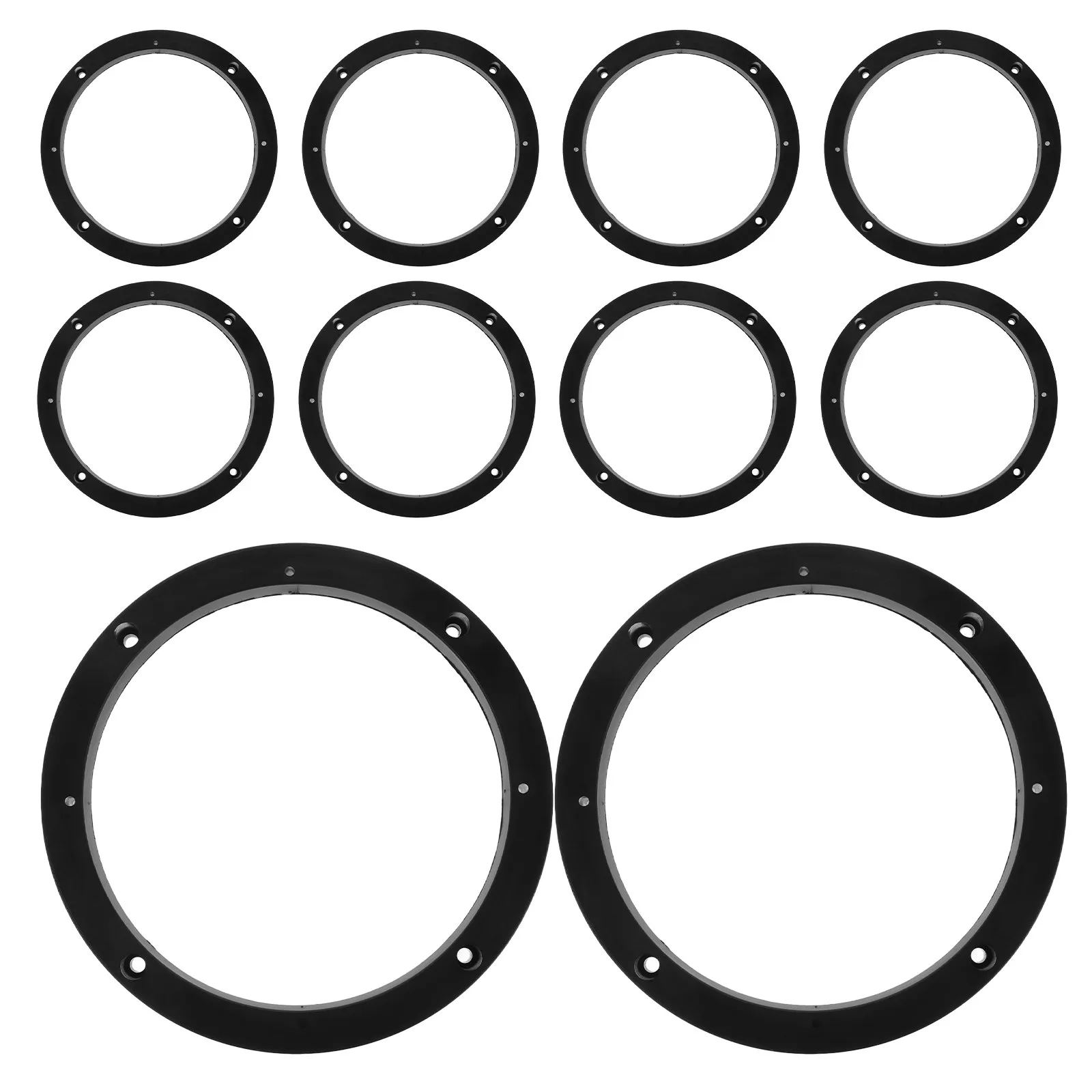 5Pairs Speaker Spacer Rings Universal Fit Car Audio Adapter Mount Replacement Gasket for Tweeter Subwoofer Installation