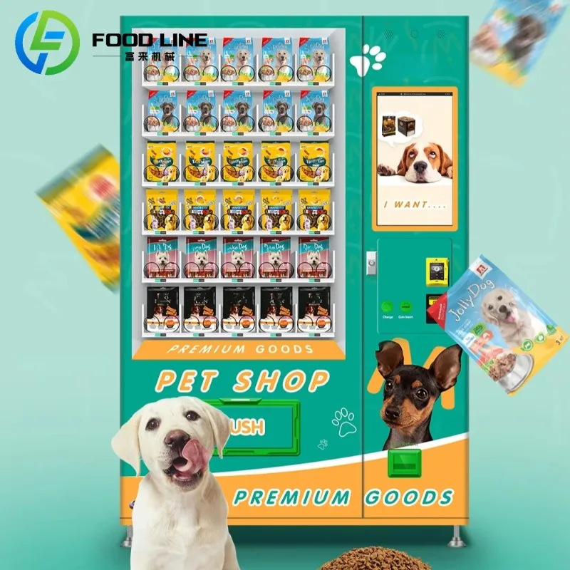 Customized Innovative Custom-designed Pet Food Vending Machine with High-capacity Lockers