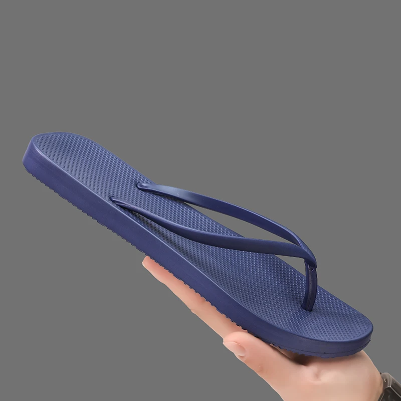 Summer New Men's High-Elastic Eva Cushioning Thick-Soled Home and Outdoor Beach Flip-Flops