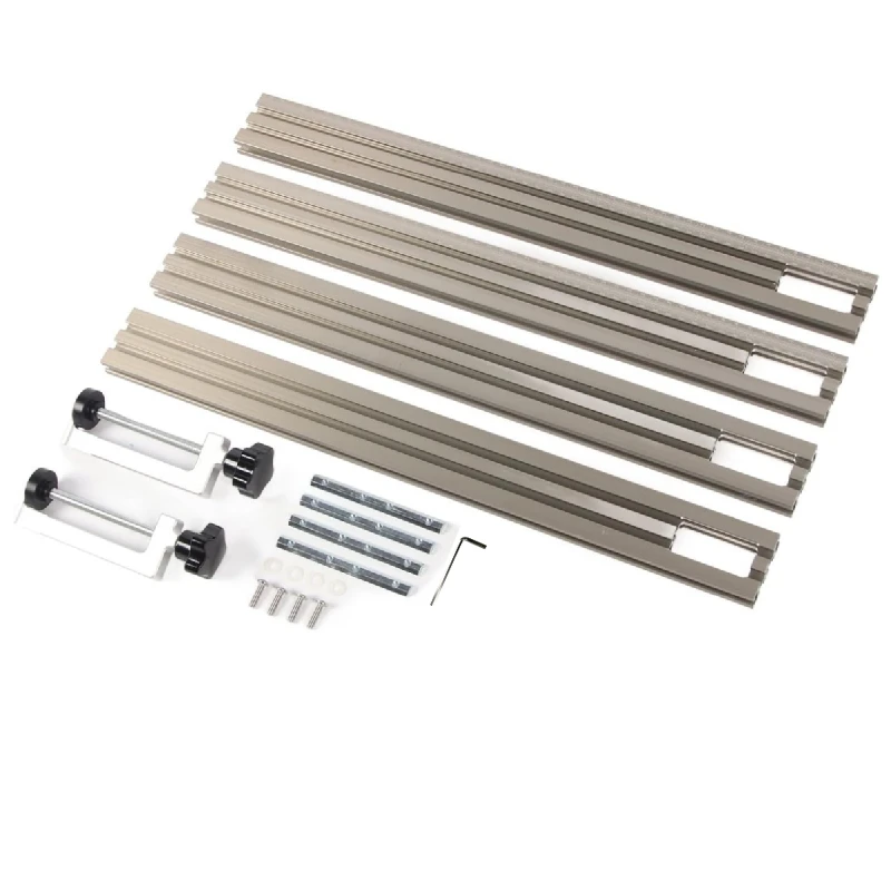 

Aluminum Alloy Milling Groove Engraving Guide Rail Trimming Machine Guide Rail, 400mm Adjustable Backing Auxiliary Guide Bracke