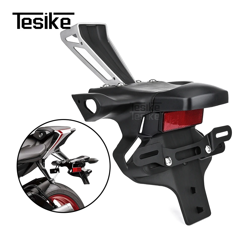 

Motorcycle Rear Fender License Plate Bracket Replacement for YAMAHA YZF R6 2017-2020 Factory Style Mudguard with Hardware
