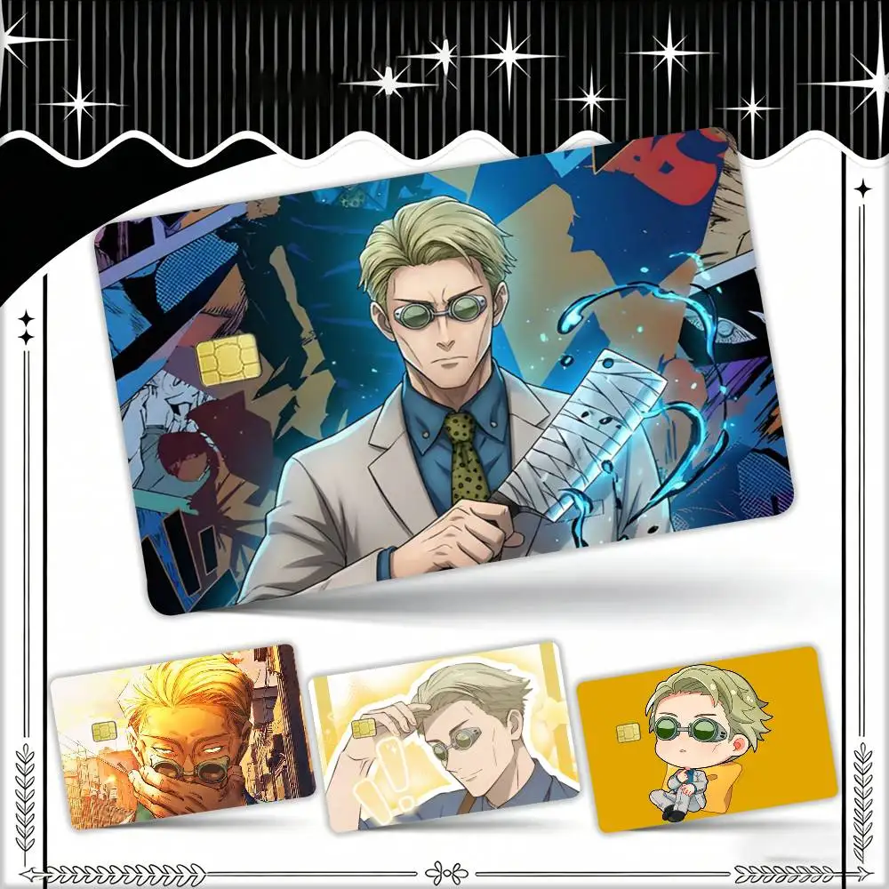 Anime Figure Nanami Kento Waterproof Film Skin Cover Credit Card Stickers Debit Front Bank Bus Pass